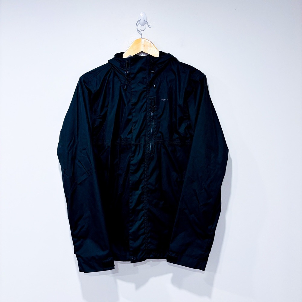 QUECHUA Black lightweight hooded windbreaker‎ jacket | Gorpcore | Small